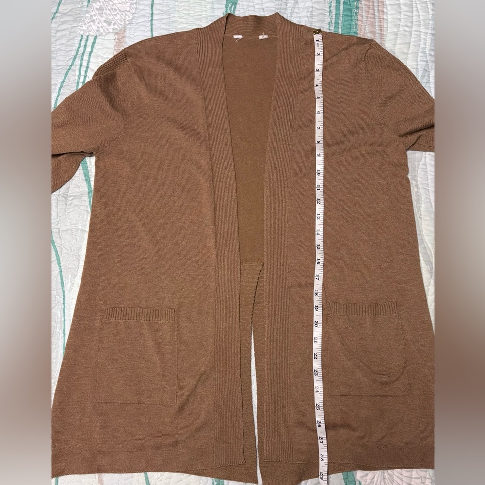 Beige Ribbed Knit Sweater - Picture 4 of 10